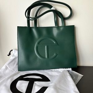 Telfar-Medium Dark Olive Shopping Bag
